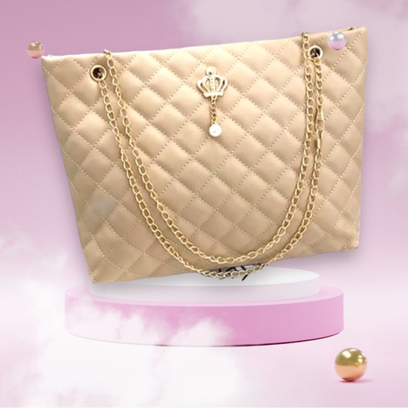 Handbags - (REDUCED) KHAKI COLORED TOTE BAG